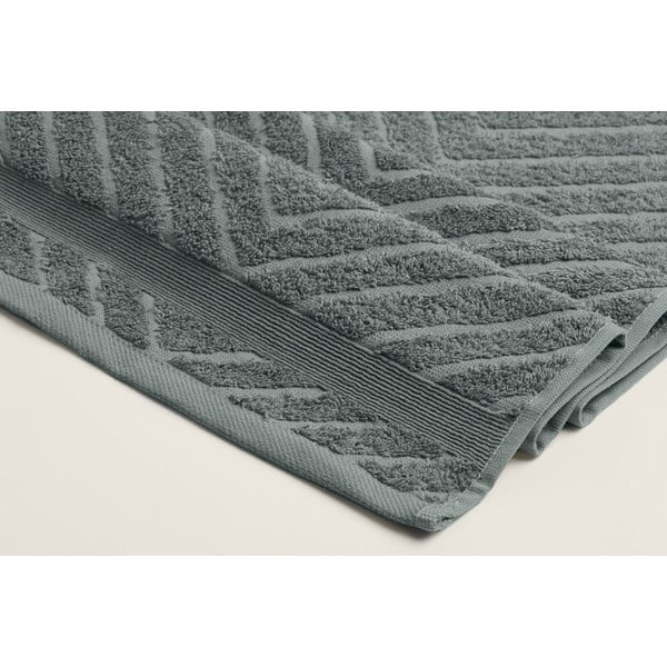 Set di asciugamani tipo terry gialli/grigi in cotone 4 pz 50x90 cm – Foutastic-image-3