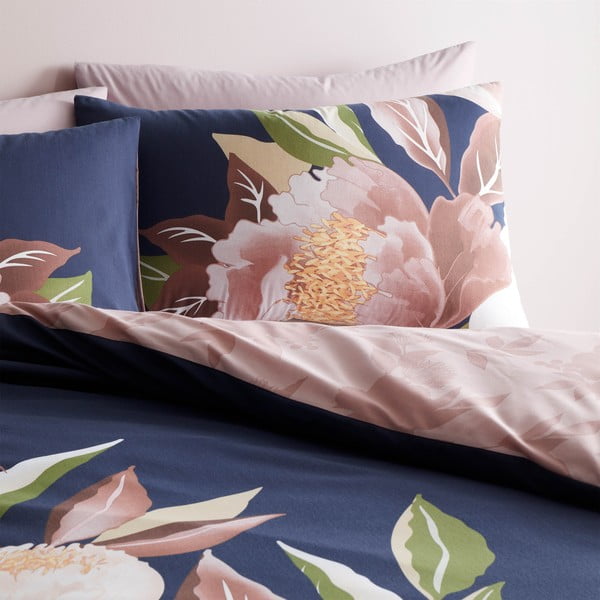 Biancheria da letto blu-rosa 200x200 cm Opulent Floral - Catherine Lansfield-image-2