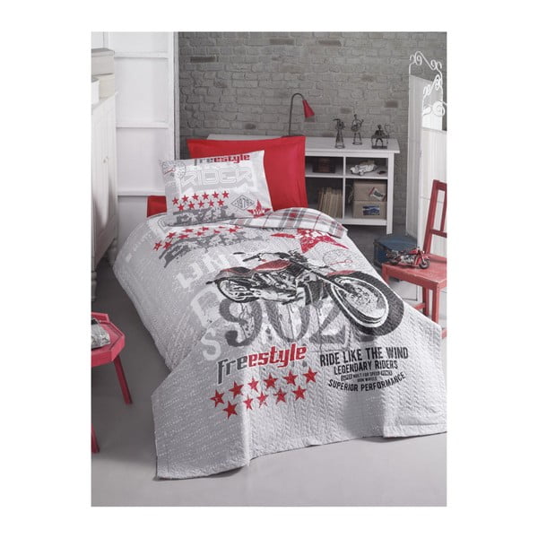 Biancheria da letto in cotone con lenzuolo per letto matrimoniale Mesa Terro, 180 x 230 cm - Mijolnir