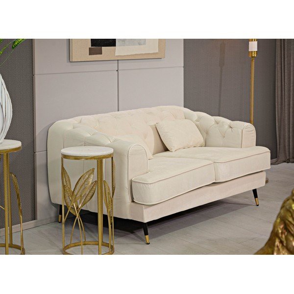 Divano crema 146 cm Praga - Mauro Ferretti-image-1