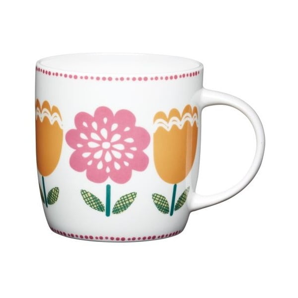 Porcelánový hrnek Traditional Folky Tulip, 425 ml