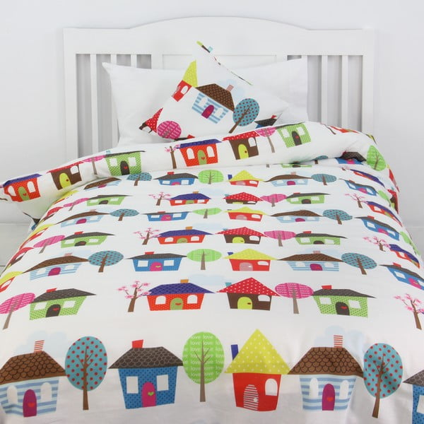 Povlak na peřinu a polštář Happy Homes 140x200 cm-image-1