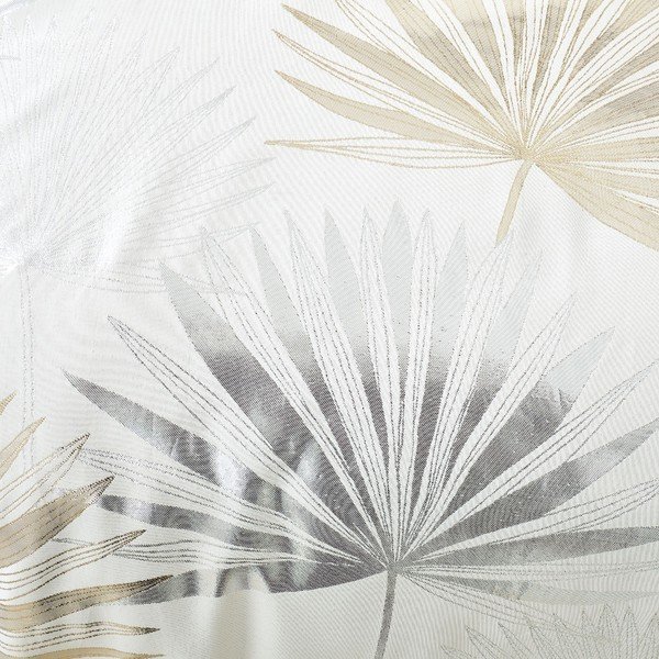 Biancheria crema per letto matrimoniale 200x200 cm Luxe Palm - Catherine Lansfield-image-4