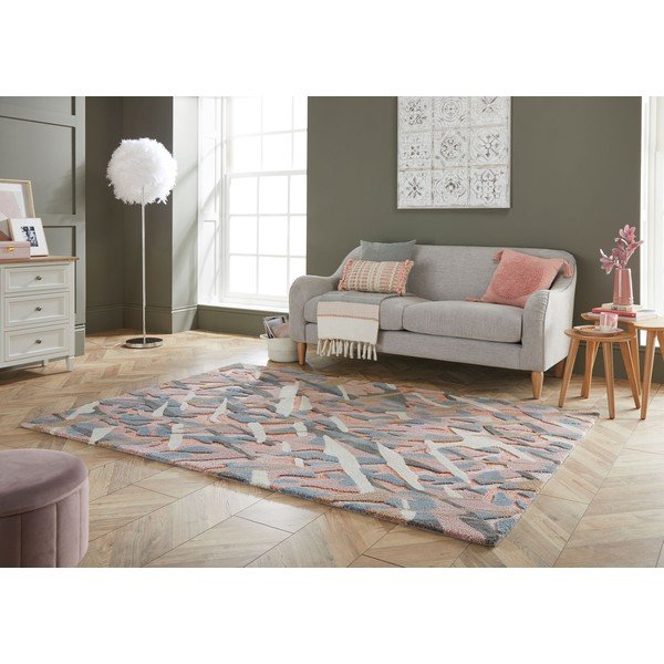 Tappeto grigio e rosa , 160 x 230 cm Bark - Flair Rugs-image-4