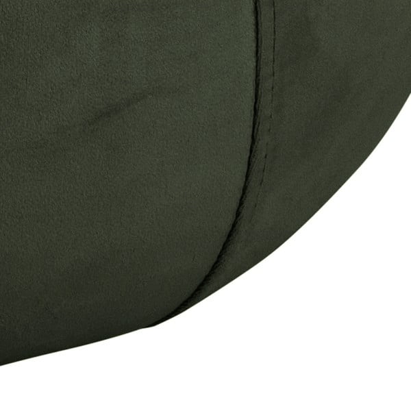 Pouf in velluto verde scuro , ⌀ 60 cm Mie - Actona-image-3
