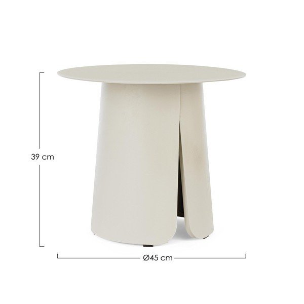 Tavolino da giardino rotondo in alluminio ø 45 cm Bryan – Bizzotto-image-2