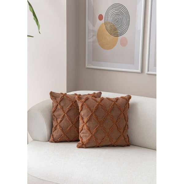 Federe decorative in set 2 pz 43x43 cm Tuffet – Mioli Decor-image-1