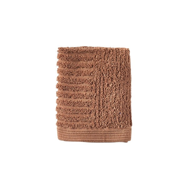 Asciugamano tipo terry color terracotta in cotone 30x30 cm Classic – Zone