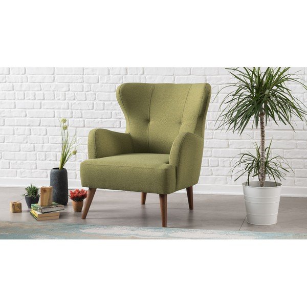 Poltrona verde oliva Jane Karina - Balcab Home-image-1
