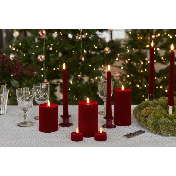Candela a LED con alimentazione a batteria (altezza totale 12,5 cm) Sille – Sirius-image-2