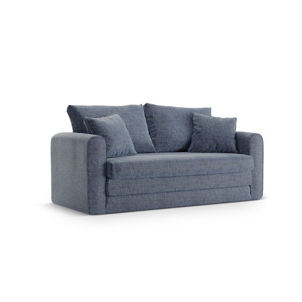 Divano blu polveroso allungabile 158 cm Lido – Micadoni 