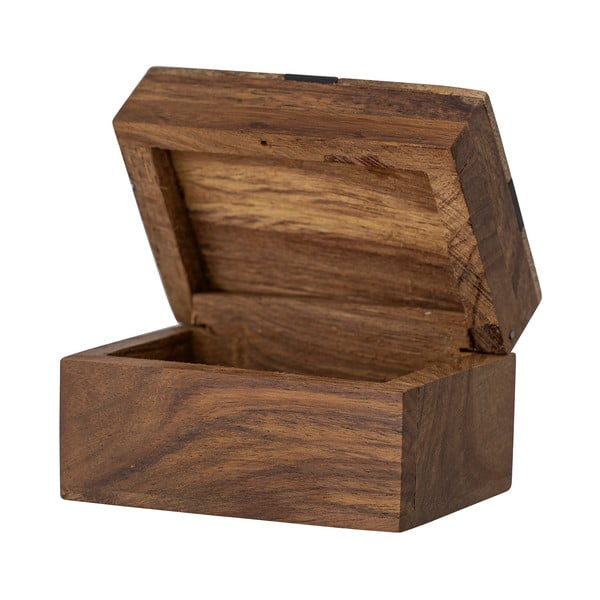 Scatola decorativa marrone in legno 6,5x4,5x4 cm Cemile - Bloomingville-image-2