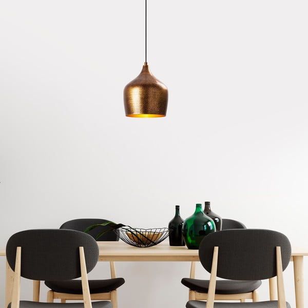 Lampada a sospensione color rame con paralume in metallo ø 20 cm Murek - Opviq lights-image-4