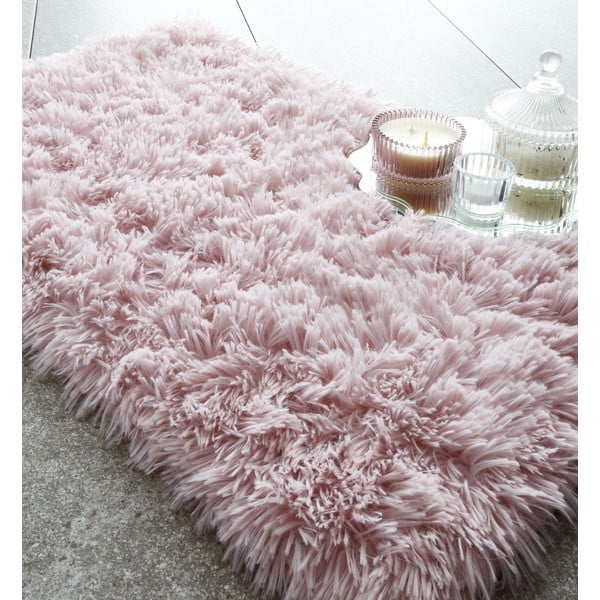 Tappetino da bagno rosa 80x50 cm Cuddly - Catherine Lansfield-image-1