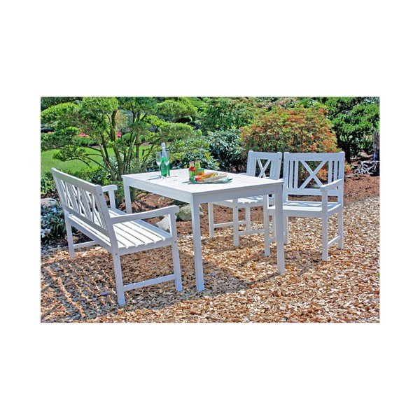 Tavolo da giardino in legno di eucalipto ADDU Malmo - Garden Pleasure-image-2