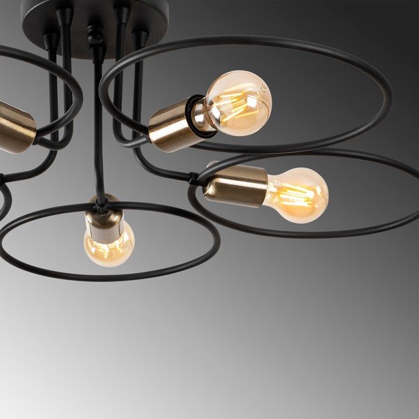 Plafoniera nera Circle – Opviq lights-image-4