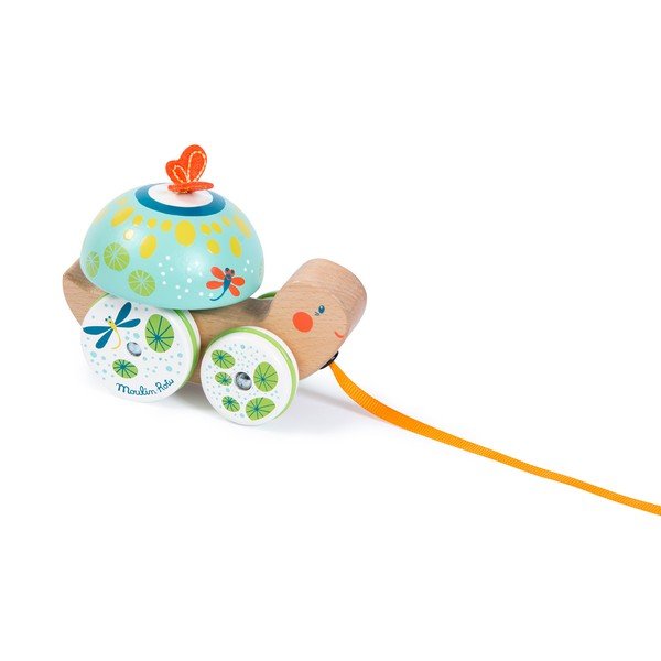 Giocattolo da tirare Turtle - Moulin Roty