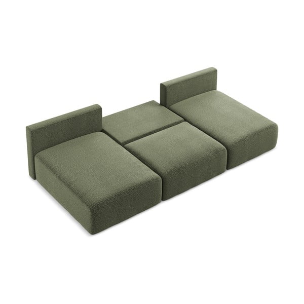 Divano angolare verde allungabile/con contenitore Kalena – Makamii-image-4