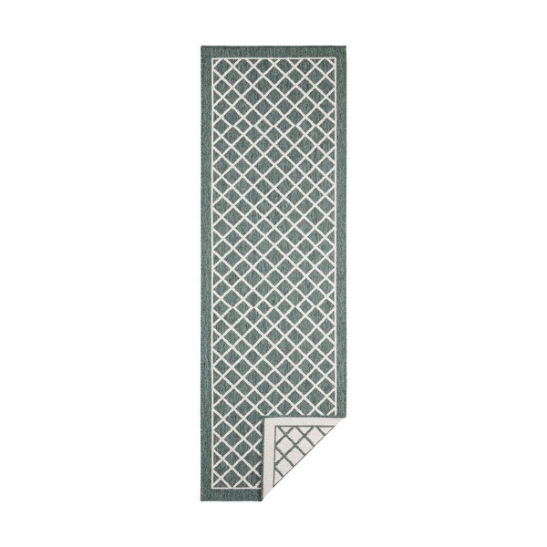 Tappeto per esterni verde e crema , 80 x 250 cm Sydney - NORTHRUGS-image-2