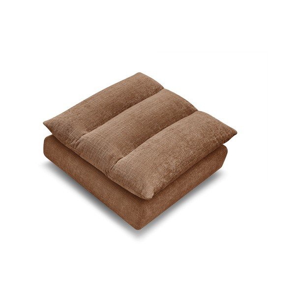 Poggiapiedi arancione con rivestimento in ciniglia Neil – Bobochic Paris-image-3