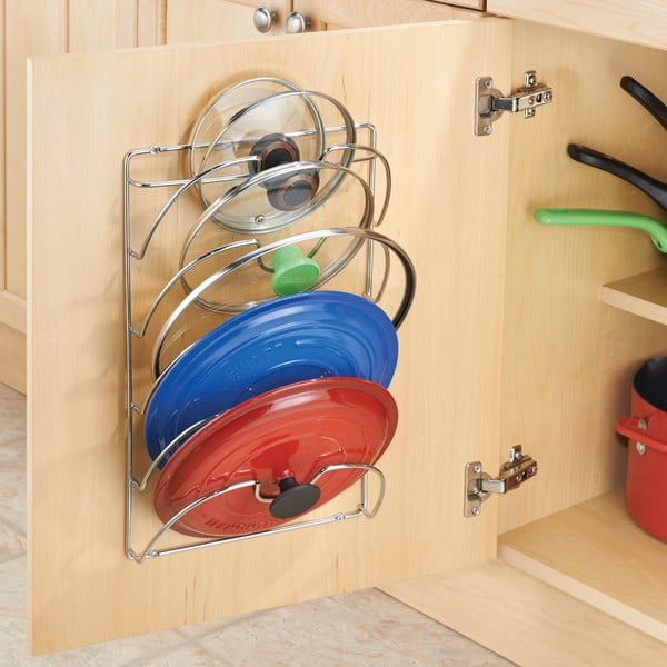 Portacoperchi in metallo 10,5 x 28 cm Classico - iDesign-image-4