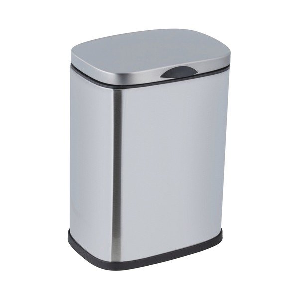 Cestino per la spazzatura color argento opaco in acciaio inox da parete 3 l Sare – Wenko