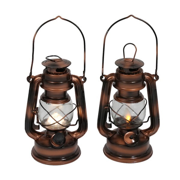 Lanterna a a LED in bronzo (altezza 19 cm) - Hilight-image-2