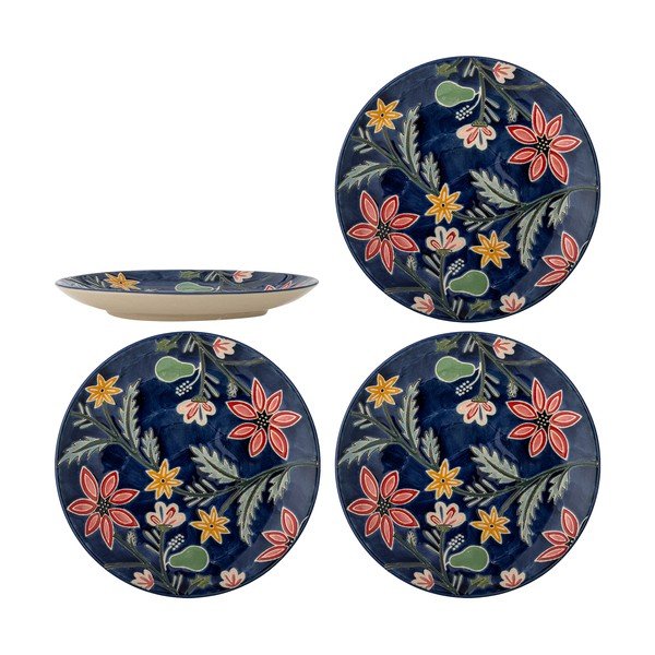 Set di piatti da dolce blu scuro in gres 4 pz ø 20,5 cm Meredith – Bloomingville-image-4