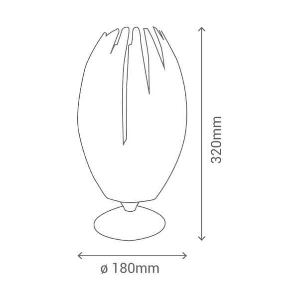 Lampada da tavolo bianca Medusa - SULION-image-2