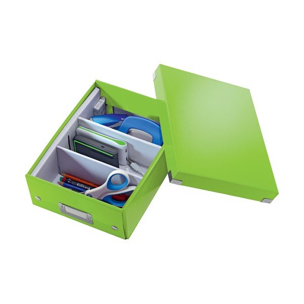 Scatola di cartone verde con coperchio Click&Store - Leitz-image-3