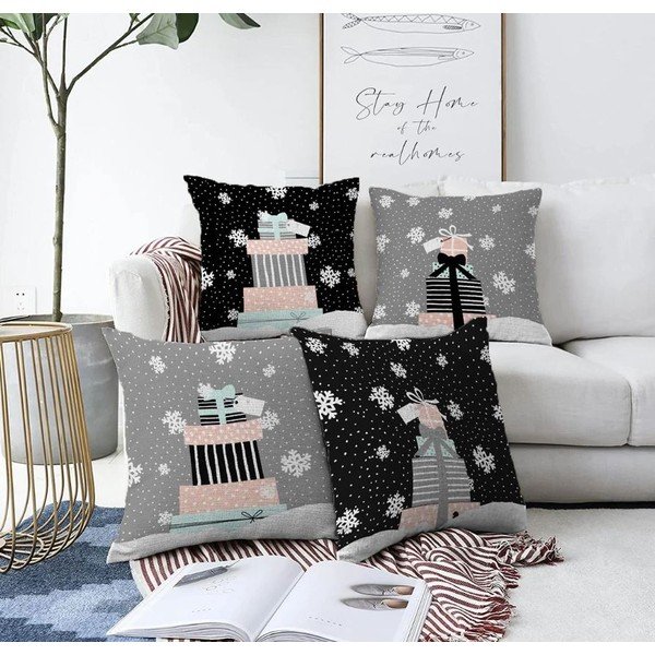 Federe decorative in set a tema natalizio 4 pz 43x43 cm Merry Christmas – Mila Home