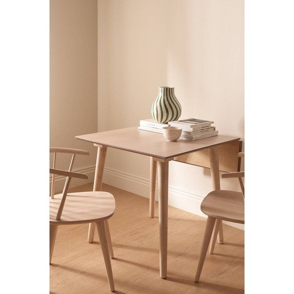 Tavolo da pranzo con effetto olmo allungabile con estensione 80x80 cm Jolina – Ellos Home-image-1