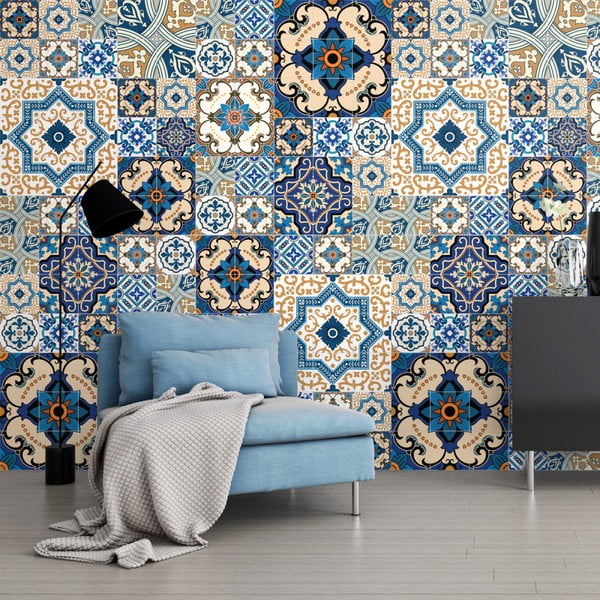 Set di 60 adesivi murali decorativi, 10 x 10 cm Toundra - Ambiance-image-4