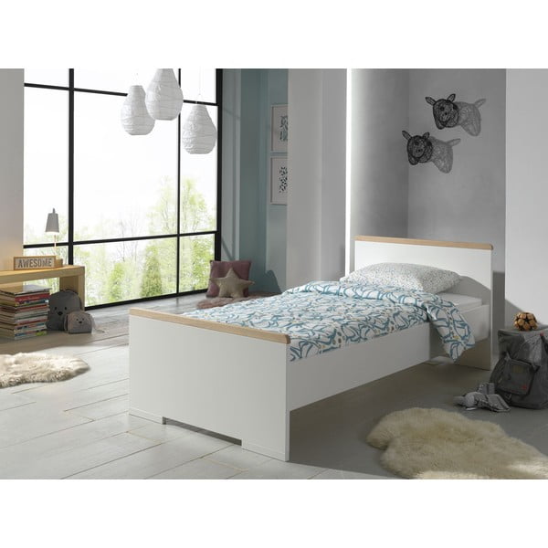 Letto bianco per bambini 90x200 cm London - Vipack-image-1