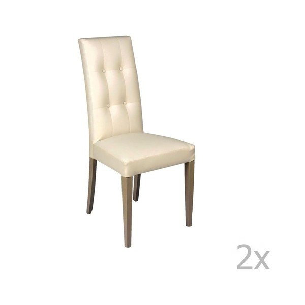Set di 2 sedie Eco crema - Evergreen House