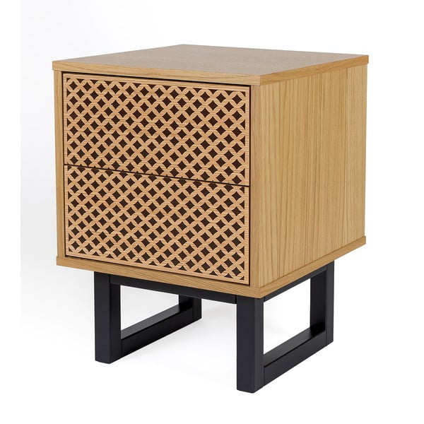 Comodino in rovere Camden Diamond Mora - Woodman-image-1