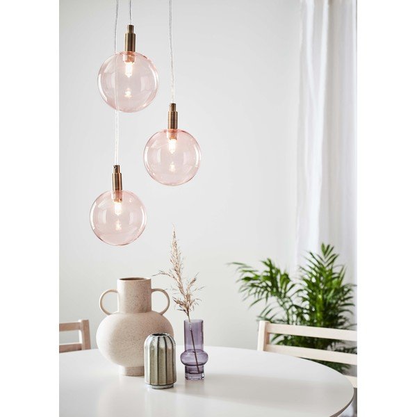 Apparecchio a sospensione rosa Uno Pendant 3L - Markslöjd-image-1