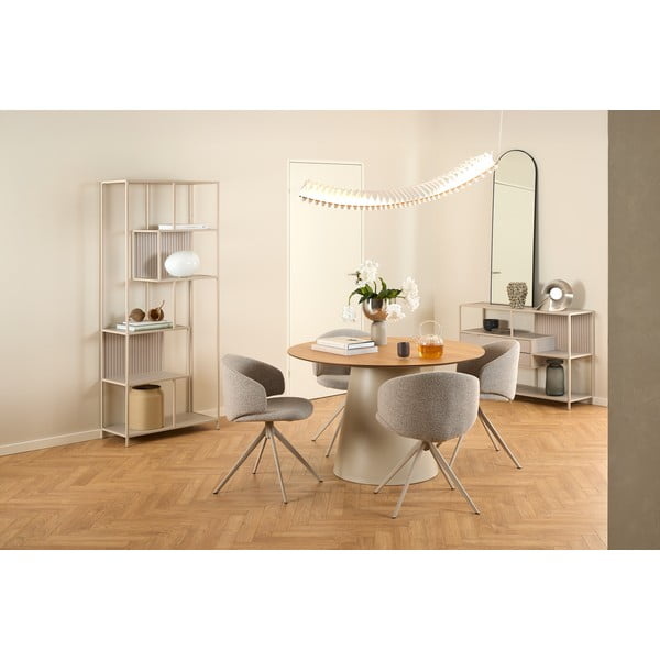 Tavolo da pranzo rotondo con piano effetto rovere ø 120 cm Soli - Actona-image-1