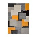 Tappeto grigio-arancio , 160 x 230 cm Leo Square - Universal