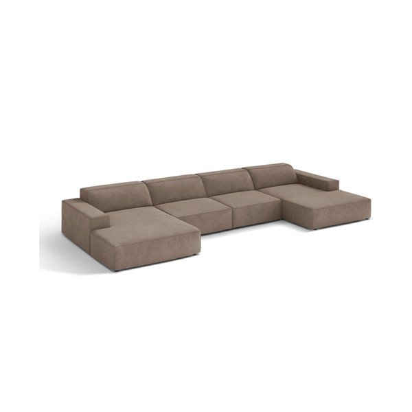 Divano angolare componibile beige Jodie – Micadoni 