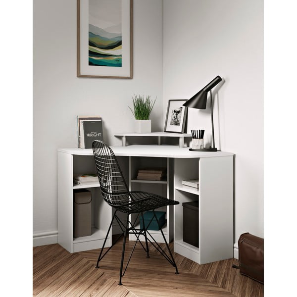 Tavolo da lavoro bianco 94x94 cm Corner - TemaHome-image-1