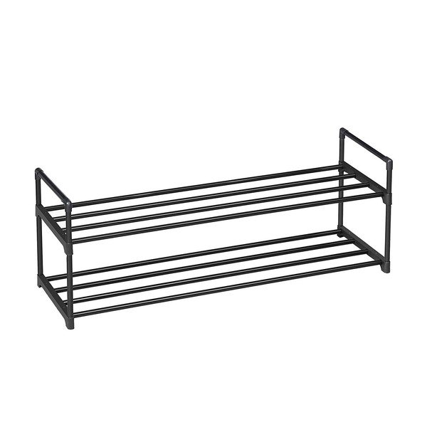 Scaffale in metallo nero per 8 paia di scarpe - Songmics