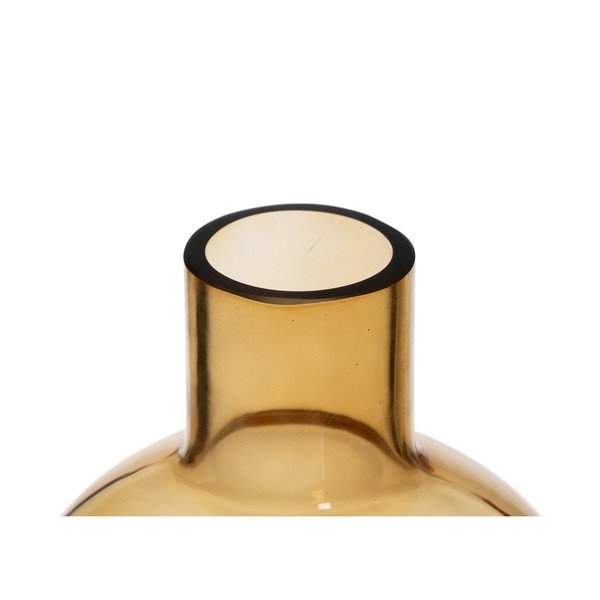Vaso in vetro giallo ocra (altezza 35 cm) Amber - Ixia-image-1