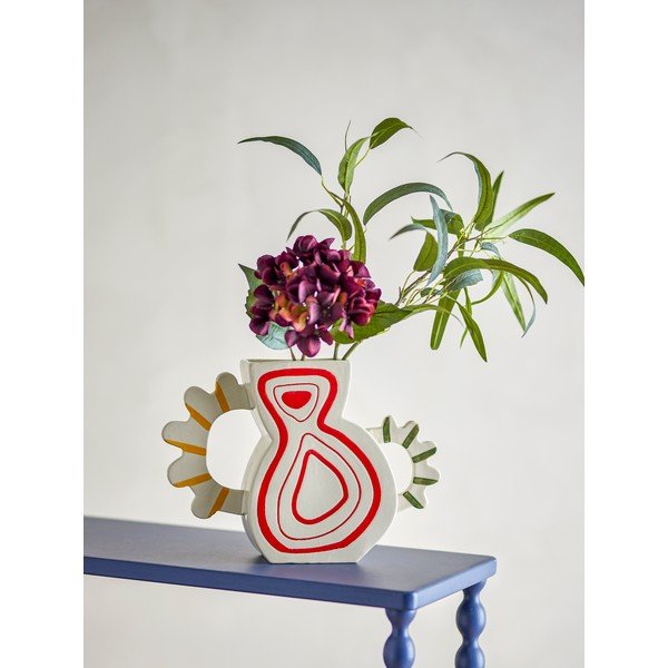 Vaso in gres dipinto a mano (altezza totale 26 cm) Samila – Bloomingville-image-2
