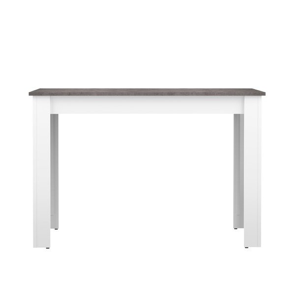 Tavolo da pranzo bianco con piano in cemento 110x70 cm Nice - TemaHome