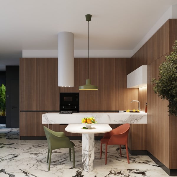 Lampadario verde ø 35 cm Vito – Sollux-image-2