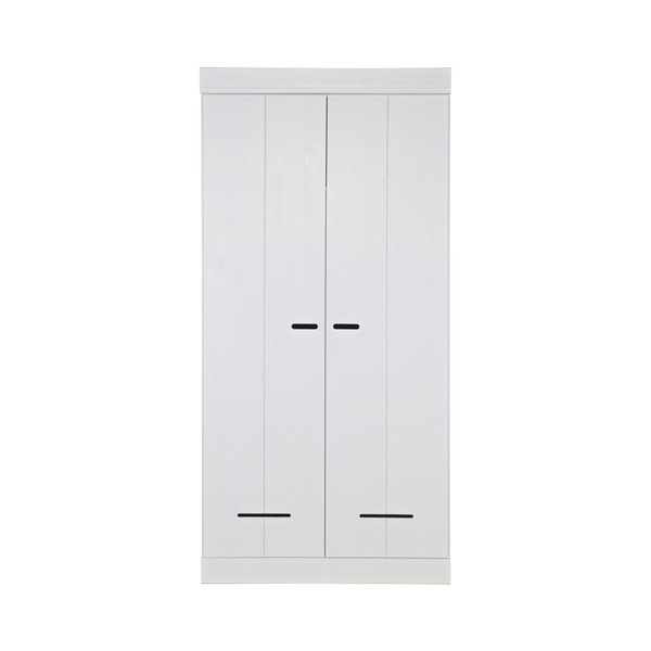 Bílá Dvoukřídlá skříň WOOOD Locker