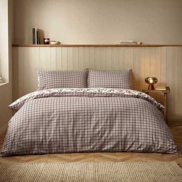 Set copripiumino e federa color crema per letto matrimoniale 200x200 cm Woodland Stag – Catherine Lansfield-image-2