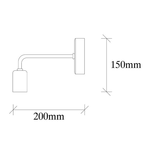 Lampada da parete nera Isidora – Opviq lights-image-2