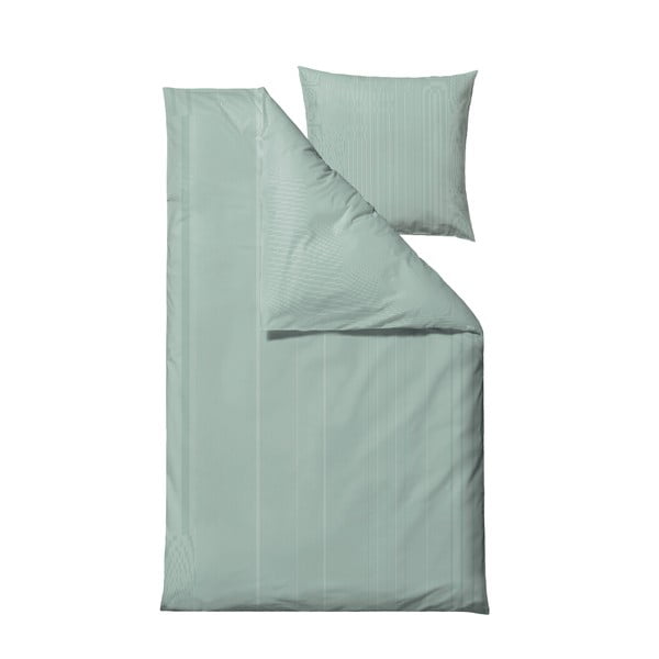 Set copripiumino e federa verde chiaro in cotone per letto singolo 140x200 cm Cheerful – Södahl